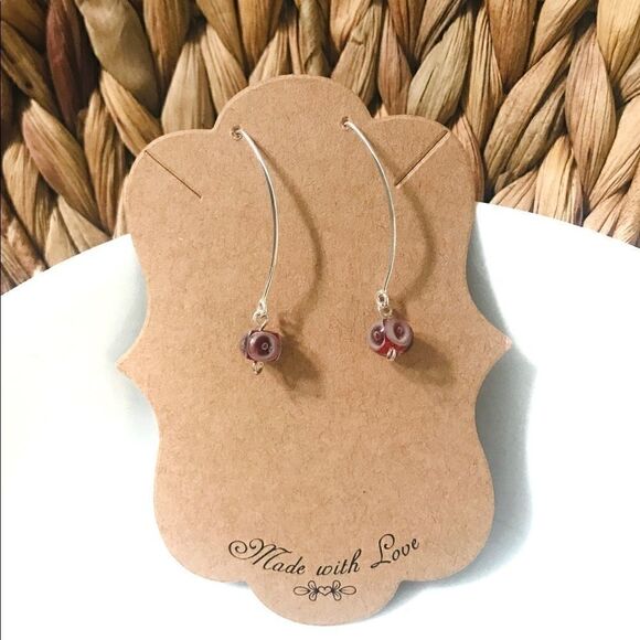 Handcrafted Sterling Silver Earrings   - Picture 1 of 5